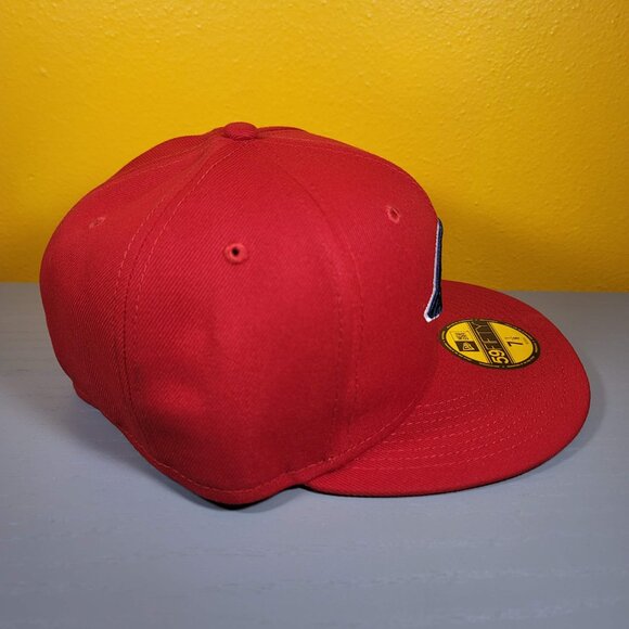 New Era 59FIFTY MiLB Greenville Drive On Field Home Fitted Hat Size 7-1/8 Red - Picture 2 of 5